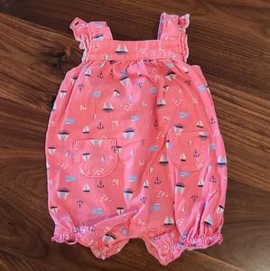 Sailboat Cotton Romper
